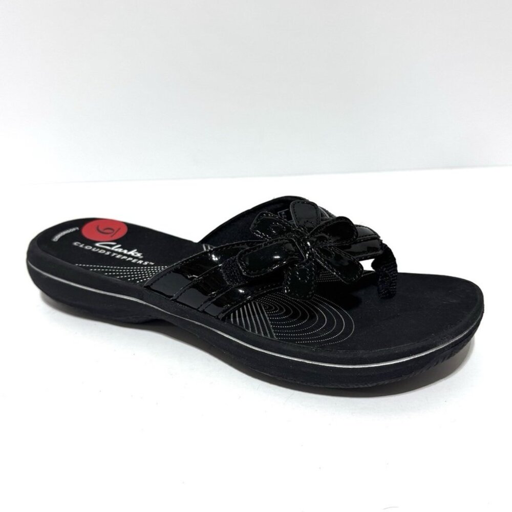Clark’s Womens Brinkley Florah Sandals Black Size 6 M